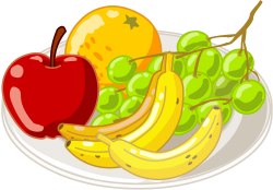 Fruit Plate clip art